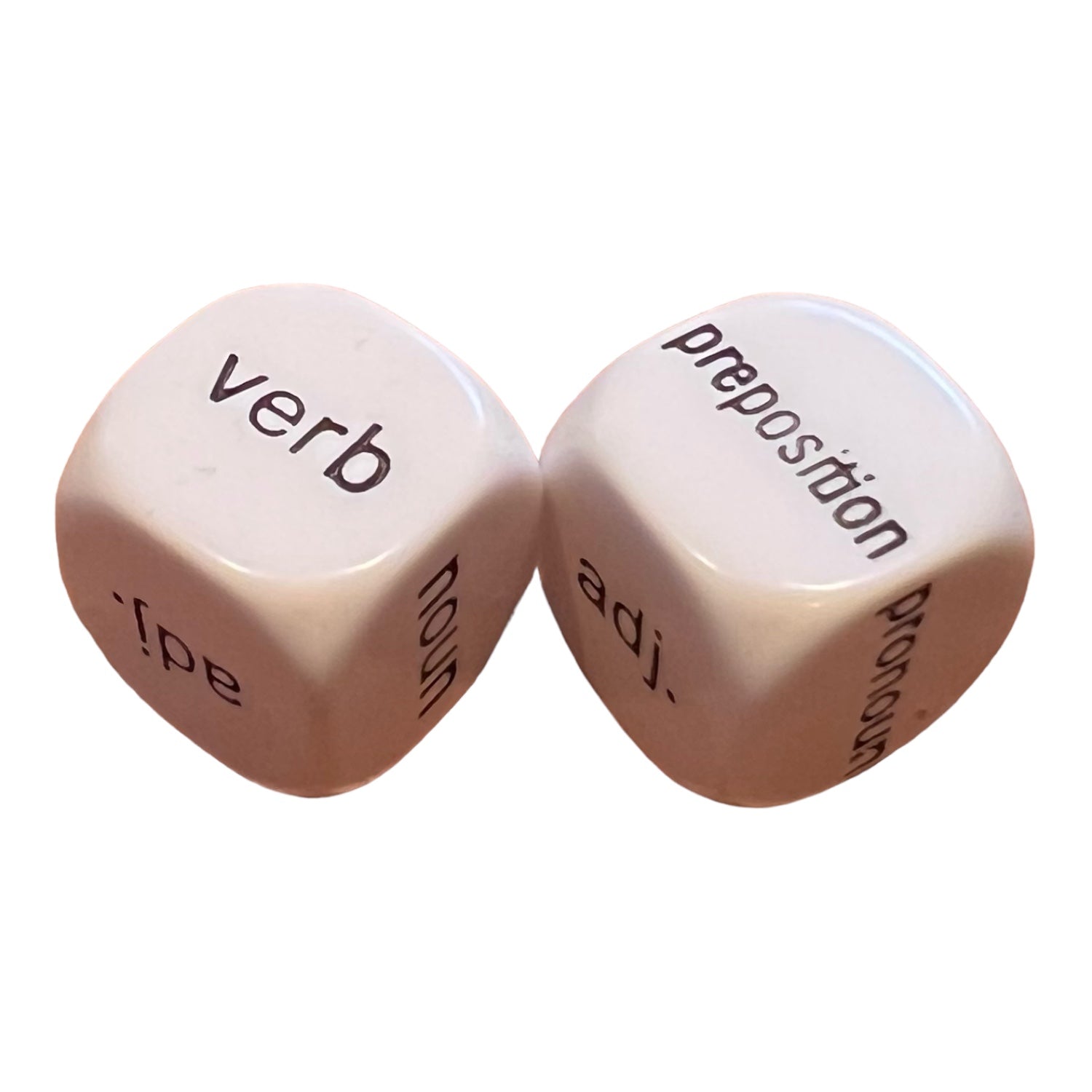 Dice - Parts of Speech Dice (includes Prepositions and Pronouns)
