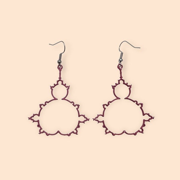 STEAM Earrings - Mandelbrot Set
