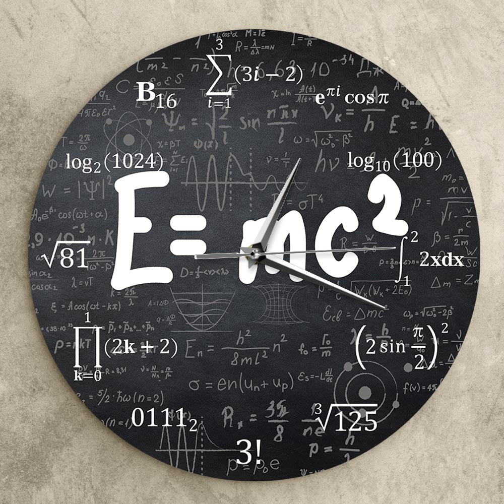 Clock With Math Equations Mathematical Equation Wall Clock – TarquinGroup