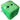 green washable 6cm dice