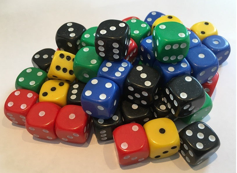 Multipack Dice - Quality Six Sided Dot Dice - D6