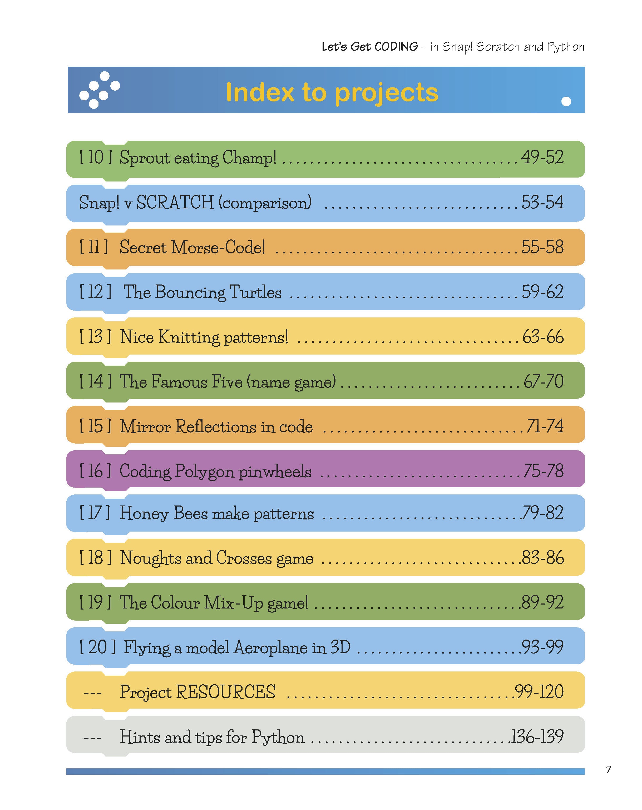 Let's Get Coding - projects for Snap, Scratch and Python – TarquinGroup
