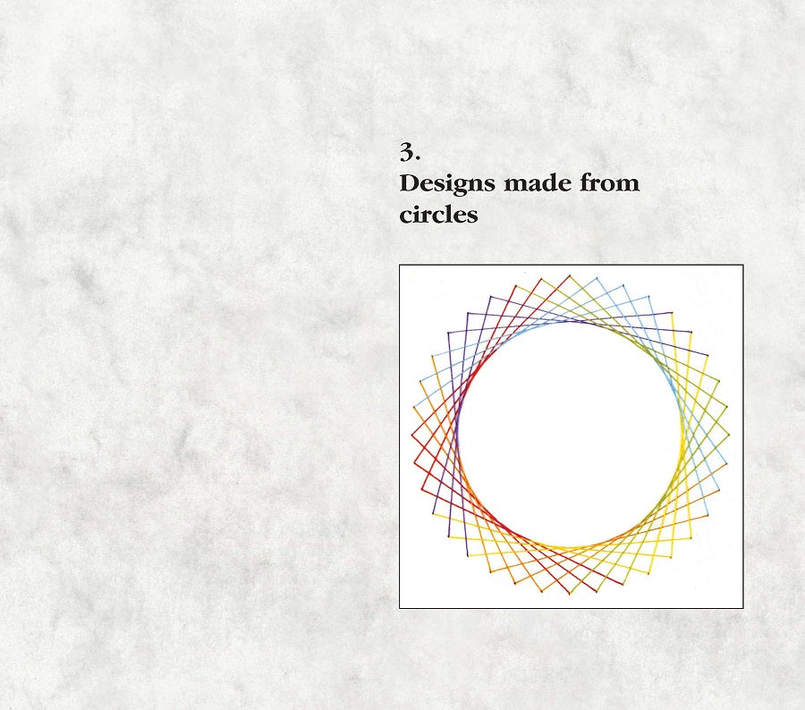 Circular Math Curve Stitching Curve Stitching - Sewing Mathematical Patterns - mathematics and art ...