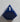 Dicelab Truncated D4 4 sided dice in blue