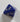 Fair D6 six-sided dice based on two triangular pyramids blue
