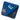 D8 dice with compass directions blue