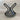 Hyperbolic Curve Desk Clock - with Blue Arm