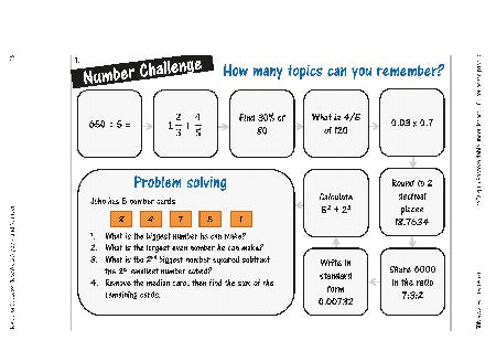 Algebra and Number Place Mats