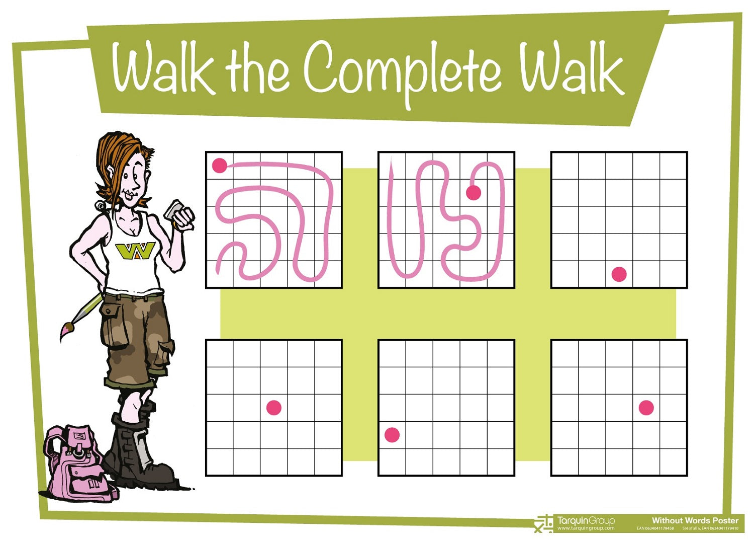 Open Walk In Math Walk the Complete Walk a mathematics puzzle poster – TarquinGroup