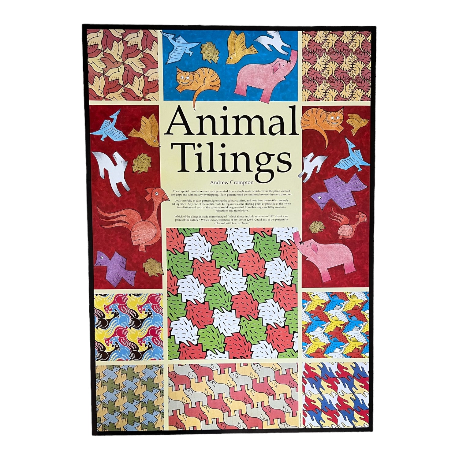 Tile Animal Math Animal Tilings Poster - A Large Format Mathematics and Art Poster ...