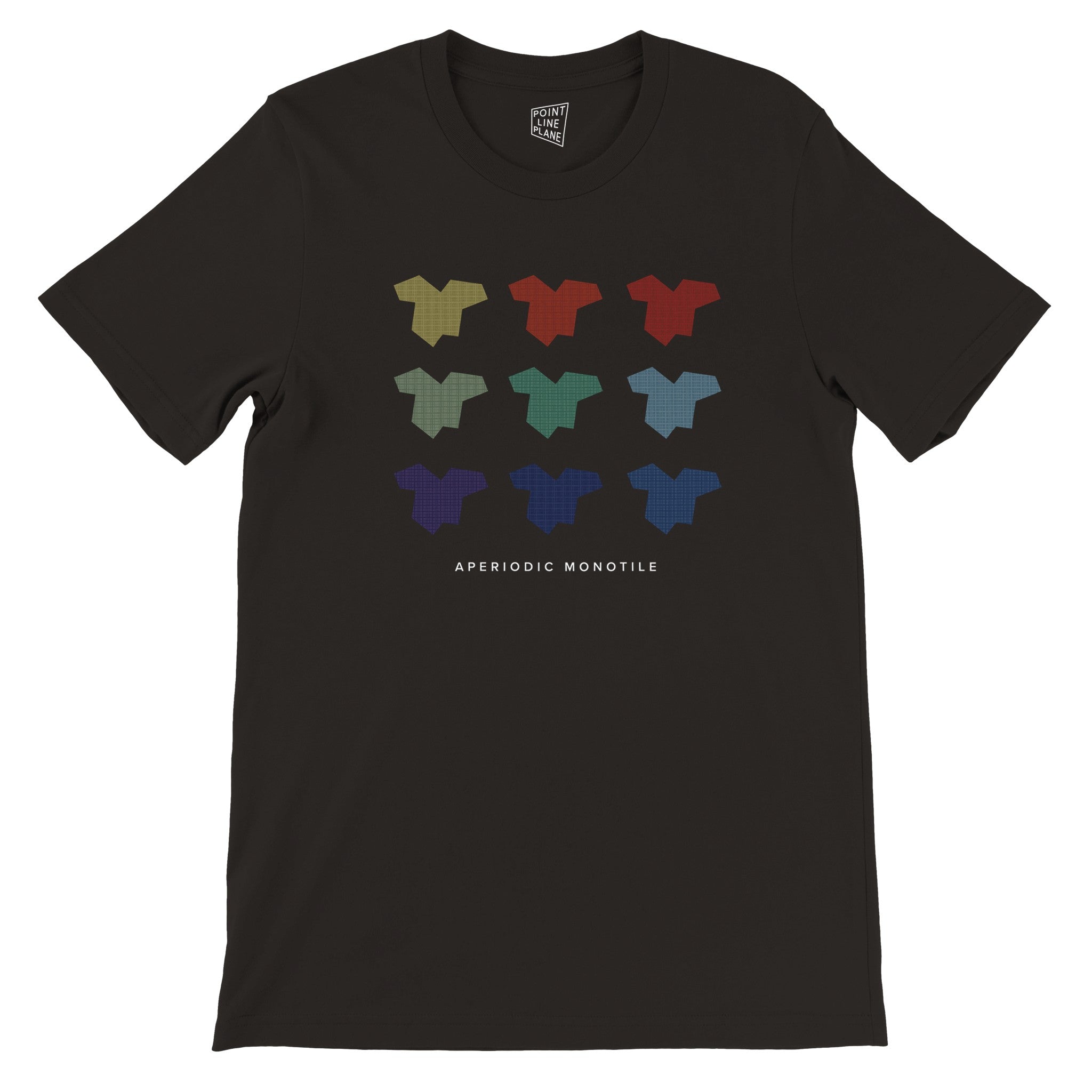 APERIODIC MONOTILE: 9 Checked Shirt-Tiles (Unisex Crewneck T-shirt)