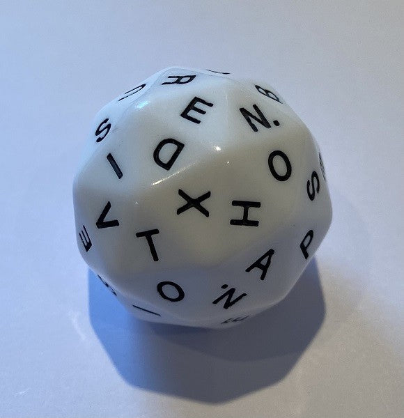 Letter R Dice Alphabet dLX- D60 Alphabet dice - letters a 60 sided die – TarquinGroup