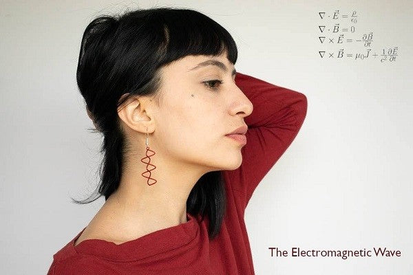 STEAM Earrings - Electromagnetic Wave