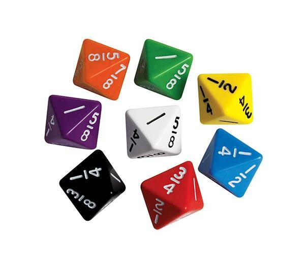 Dice - Fractions: 8ths D8