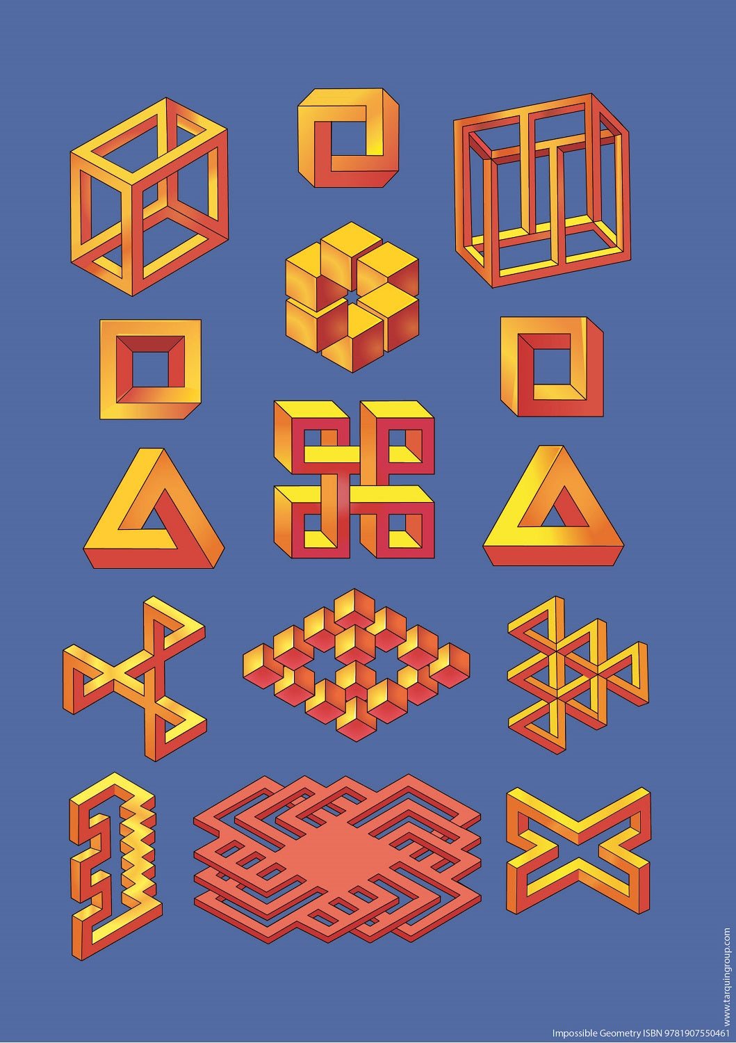 Impossible Geometry Large Mathematics and Art Poster – TarquinGroup