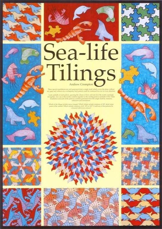Sea Life Tilings Poster