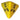 4 sided dice D4 in yellow