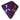 4 sided dice D4 in purple