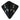 4 sided dice D4 in black