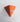 4 sided dice D4 in orange